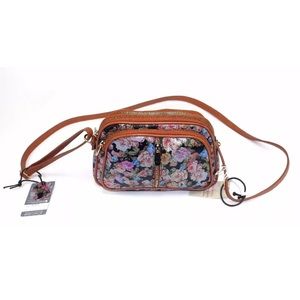 👜 NWT VALENTINA Italian Leather Crossbody Satchel